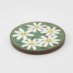 Sous-plat vintage bohême marguerites