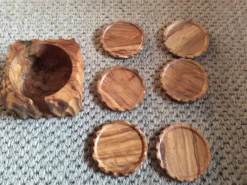 Sous verres en bois