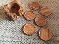 Sous verres en bois