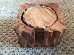 Sous verres en bois