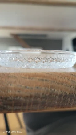 6 sous verres en verre