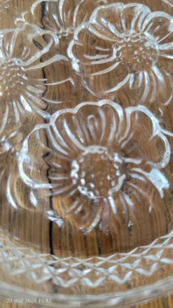 6 sous verres en verre