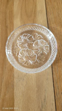6 sous verres en verre