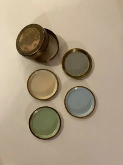 Sous-verres en verre de Grasoli en laiton