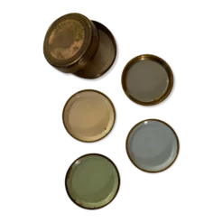 Sous-verres en verre de Grasoli en laiton