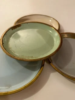 Sous-verres en verre de Grasoli en laiton