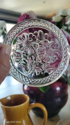 5 sous-verres en verre transparent
