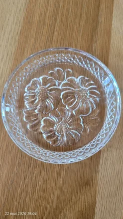 5 sous-verres en verre transparent
