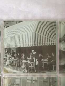 6 sous-verres en verre vintage.