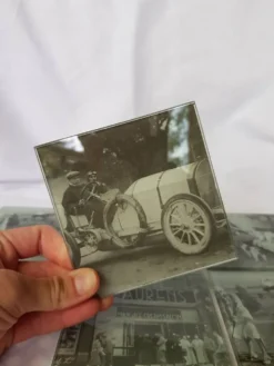 6 sous-verres en verre vintage.