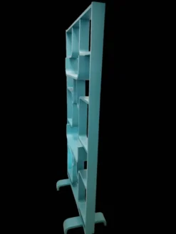 Séparateur de pièce du milieu du siècle par Ludvik Volak dans une couleur turquoise foncé, entièrement rénové, tchèque 1960