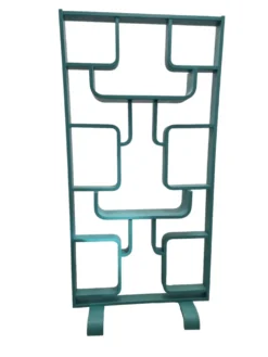 Séparateur de pièce du milieu du siècle par Ludvik Volak dans une couleur turquoise foncé, entièrement rénové, tchèque 1960
