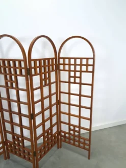 Séparateur de pièce en teck houten kamerscherm