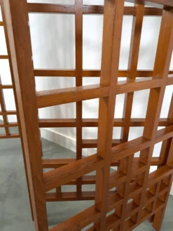 Séparateur de pièce en teck houten kamerscherm