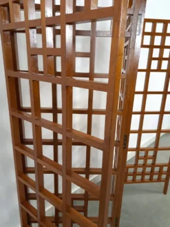 Séparateur de pièce en teck houten kamerscherm