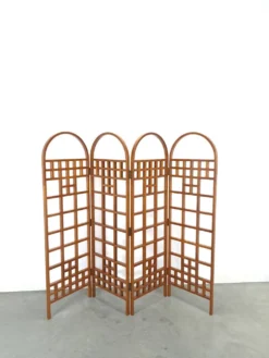 Séparateur de pièce en teck houten kamerscherm