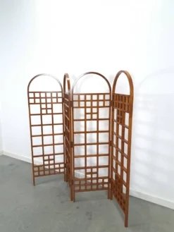 Séparateur de pièce en teck houten kamerscherm