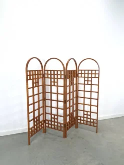 Séparateur de pièce en teck houten kamerscherm