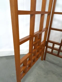 Séparateur de pièce en teck houten kamerscherm