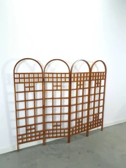 Séparateur de pièce en teck houten kamerscherm
