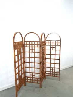 Séparateur de pièce en teck houten kamerscherm