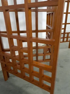 Séparateur de pièce en teck houten kamerscherm