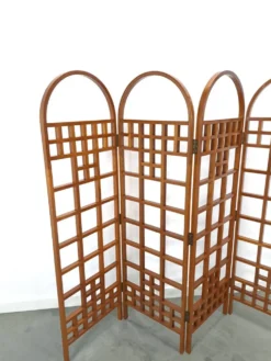 Séparateur de pièce en teck houten kamerscherm