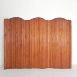 Séparateur de pièce S.N.S.A. avec lattes de pin style Baumann, années 1950
