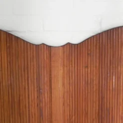 Séparateur de pièce S.N.S.A. avec lattes de pin style Baumann, années 1950