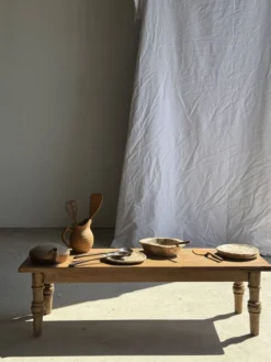 Spatule ajourée, ustensile de cuisine en teck L30 l8