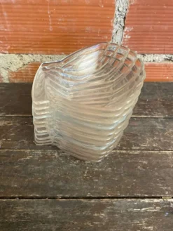 Série 11 Coupelles PYREX Forme Coquille St Jacques Verre Moulé France