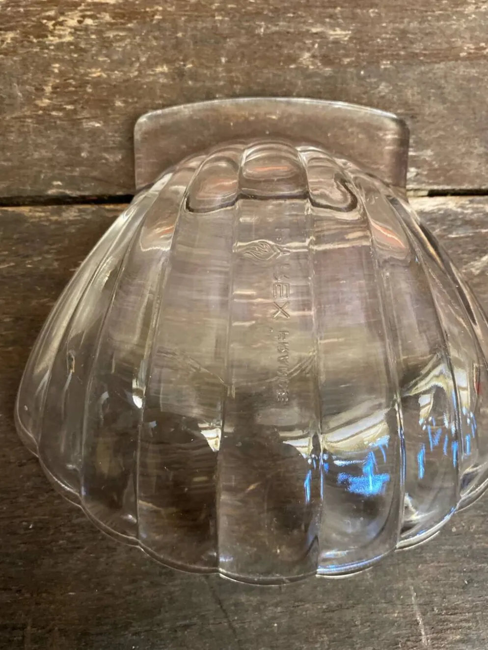 Série 11 Coupelles PYREX Forme Coquille St Jacques Verre Moulé France