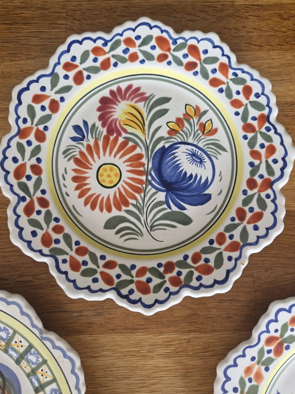 Série de 6 assiettes bretonnes