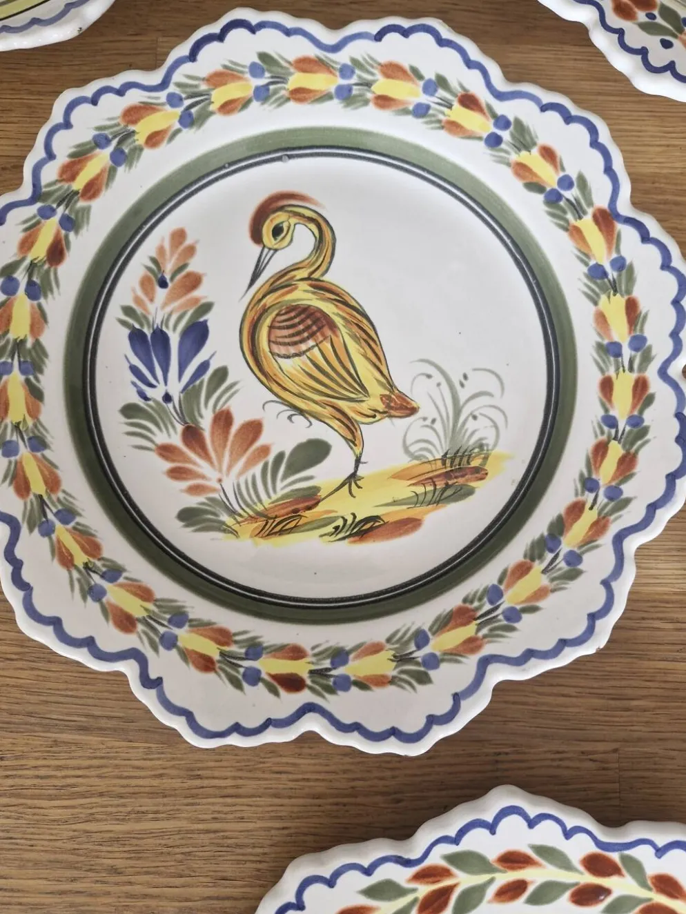 Série de 6 assiettes bretonnes