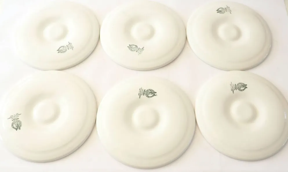 Série de 6 assiettes à coquillages