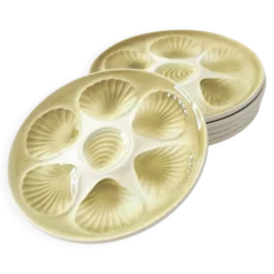 Série de 6 assiettes à coquillages
