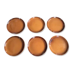 Série de 6 assiettes à dessert