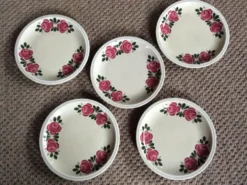 Série de 5 assiettes à dessert