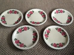 Série de 5 assiettes à dessert