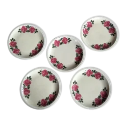 Série de 5 assiettes à dessert