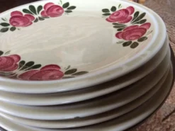 Série de 5 assiettes à dessert