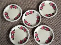 Série de 5 assiettes à dessert
