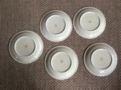 Série de 5 assiettes à dessert