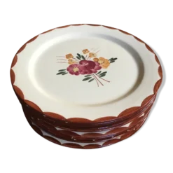 Série de 8 assiettes à dessert