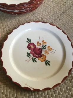 Série de 8 assiettes à dessert