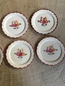 Série de 8 assiettes à dessert