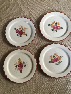 Série de 8 assiettes à dessert