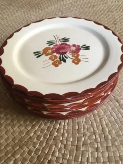 Série de 8 assiettes à dessert