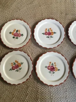 Série de 8 assiettes à dessert