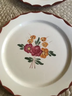 Série de 8 assiettes à dessert